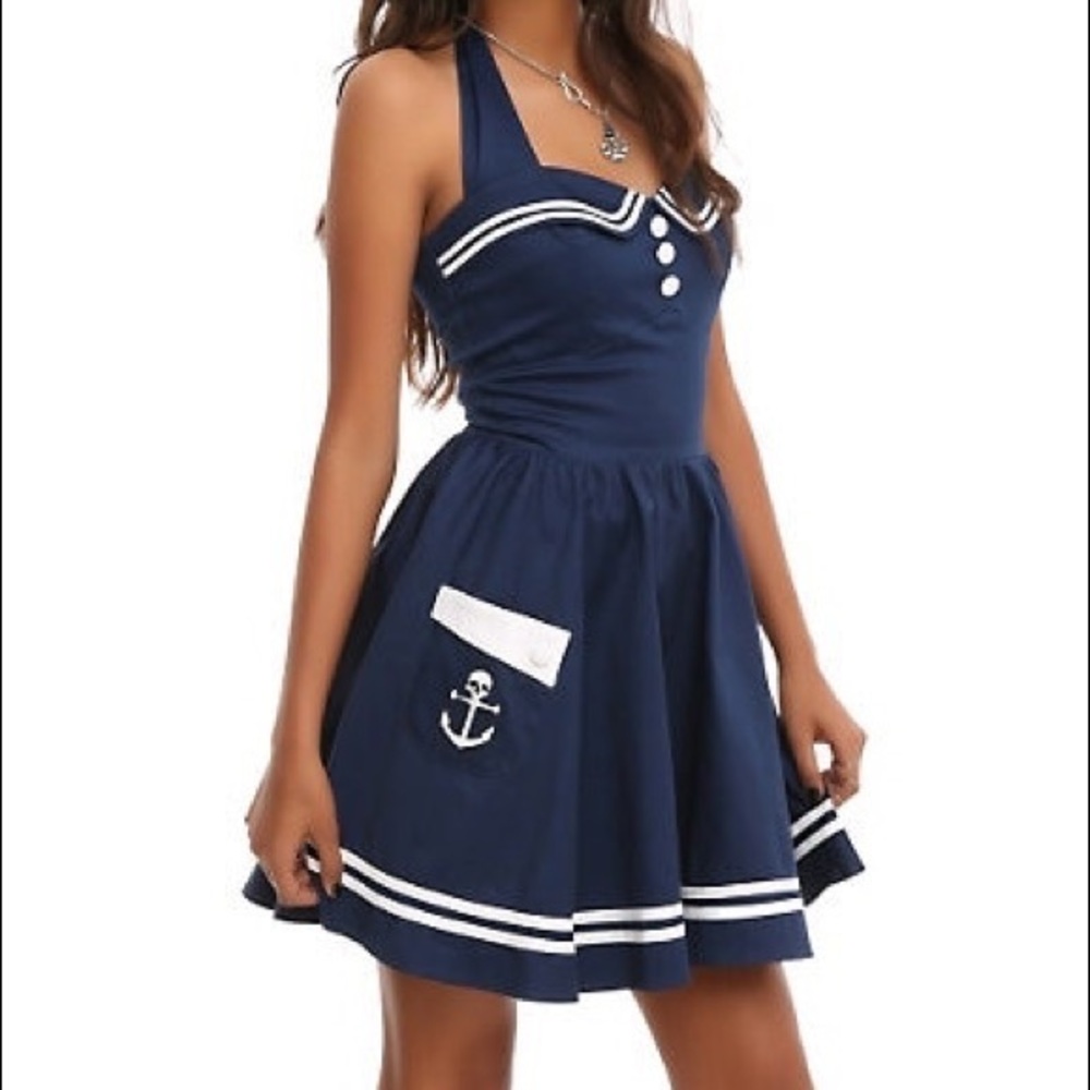 Hell Bunny Vixen Sailor Halloween Costume Large